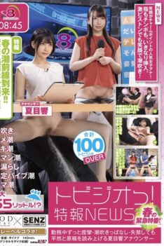 [STARS-547] [DECENSORED] Spring Emergency Special! Tobizio! Special News NEWS Hibiki Natsume Announcer Who Reads Out The Manuscript Calmly Even If He Has Convulsions, Squirting, And Incontinence Al…