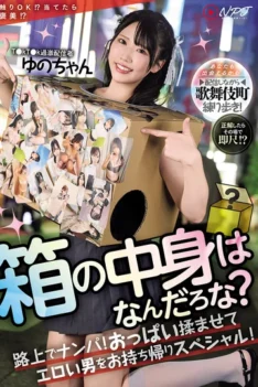 [NPJS-255] [ENGLISH SUBTITLES] [DECENSORED] What’s in the box? Pick up guys on the street! Let them fondle your tits and take home a sexy guy in this special edition!